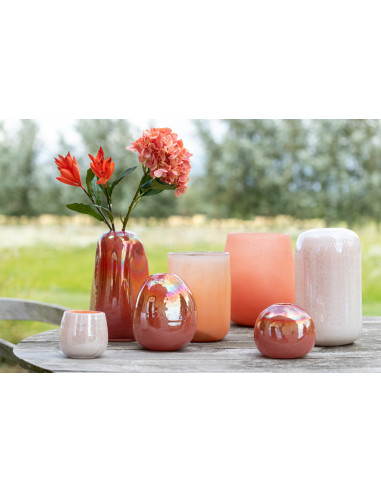 Vase Balle Verre Rouge PetitJ-Line