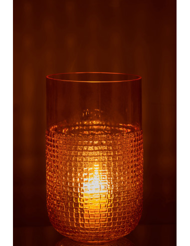 Motif de vase en verre orange moyenJ-Line