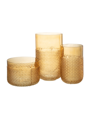 Motif de vase en verre orange moyenJ-Line