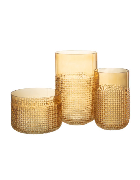 Motif de vase en verre orange moyenJ-Line