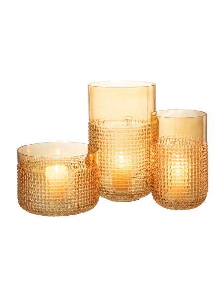 Motif de vase en verre orange moyenJ-Line