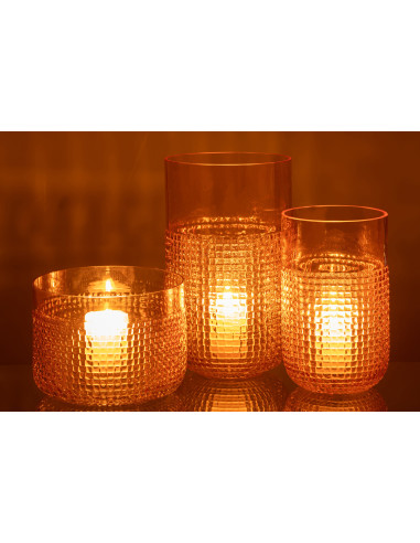 Motif de vase en verre orange moyenJ-Line