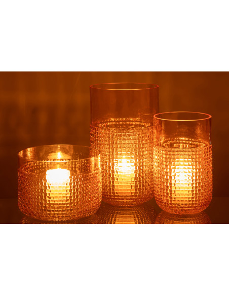 Motif de vase en verre orange moyenJ-Line