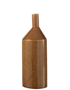 Vase en céramique marron petit et hautJ-Line