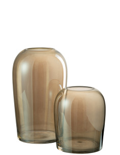 Vase Œuf Verre Marron GrandJ-Line 2