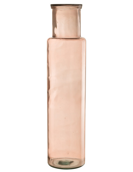 Vase cylindre en verre rose clair grandJ-Line