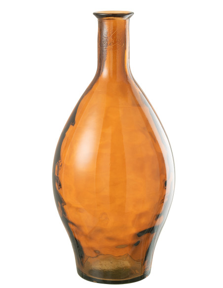 Vase en verre marron hautJ-Line Vase en verre marron hautJ-Line