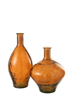 Vase en verre marron hautJ-Line 2