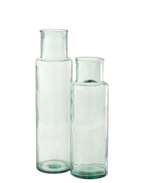 Vase en verre recyclé cylindrique grandJ-Line