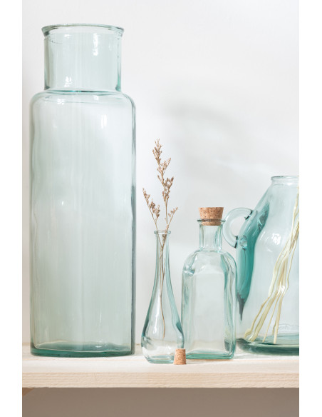 Vase cylindre en verre recyclé petitJ-Line