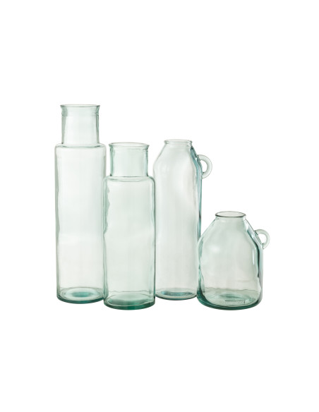 Vase en verre recyclé cylindrique grandJ-Line