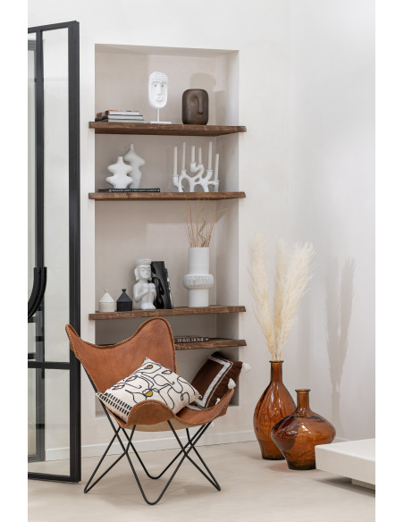 Vase en verre marron hautJ-Line Vase en verre marron hautJ-Line