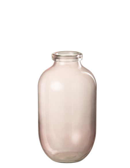 Vaas Bruni en verre rose clair grandJ-Line