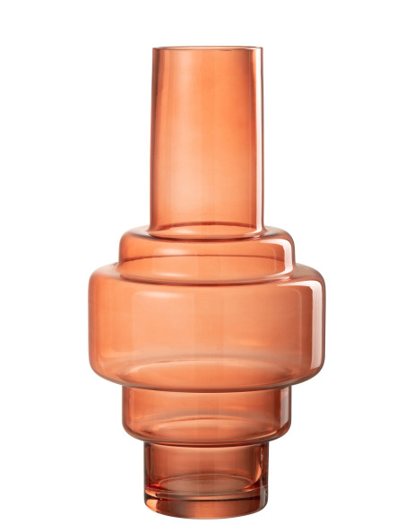 Vase Escalier Verre Rouge GrandJ-Line Vase Escalier Verre Rouge GrandJ-Line