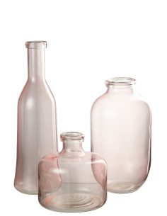 Vaas Bruni en verre rose clair grandJ-Line 2