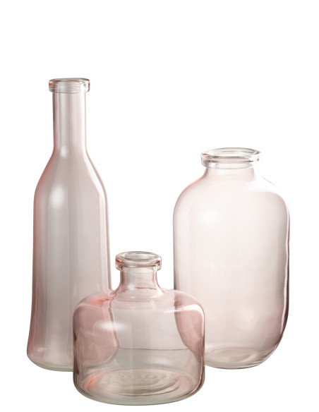 Vaas Bruni en verre rose clair grandJ-Line