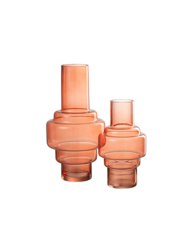 Vase Escalier Verre Rouge GrandJ-Line