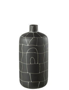 Vase Bouteille Japon Céramique Noir PetitJ-Line
