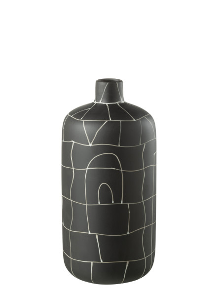 Vase Bouteille Japon Céramique Noir PetitJ-Line Vase Bouteille Japon Céramique Noir PetitJ-Line