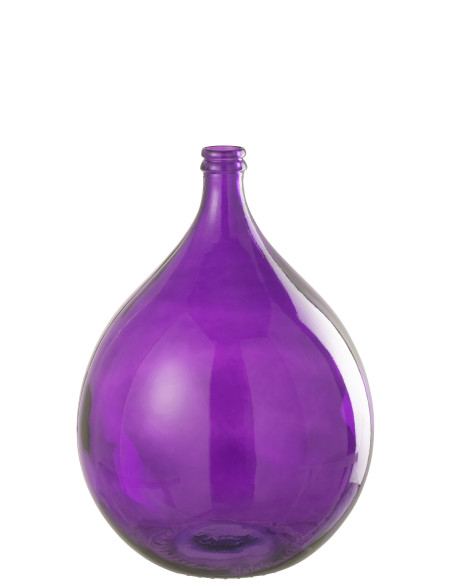 Vase en verre violet LisbonneJ-Line Vase en verre violet LisbonneJ-Line