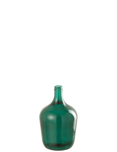 Vase Bouteille Verre VertJ-Line