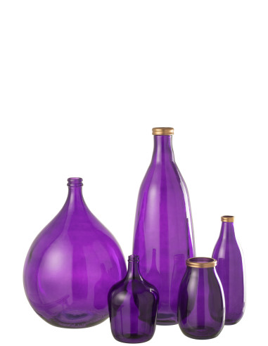 Vase en verre violet LisbonneJ-Line