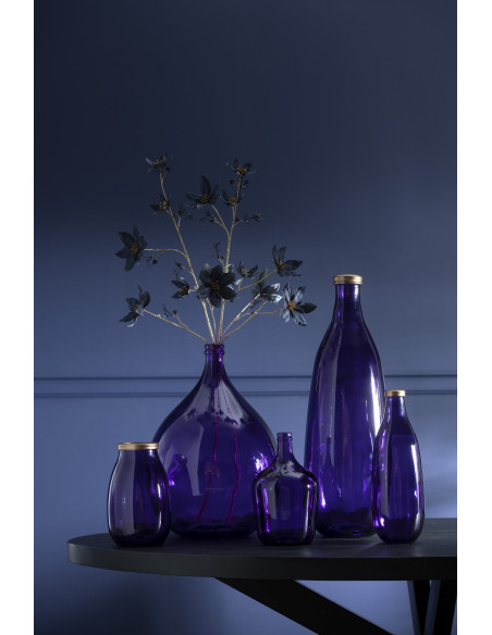 Vase Bouteille Verre VioletJ-Line Vase Bouteille Verre VioletJ-Line