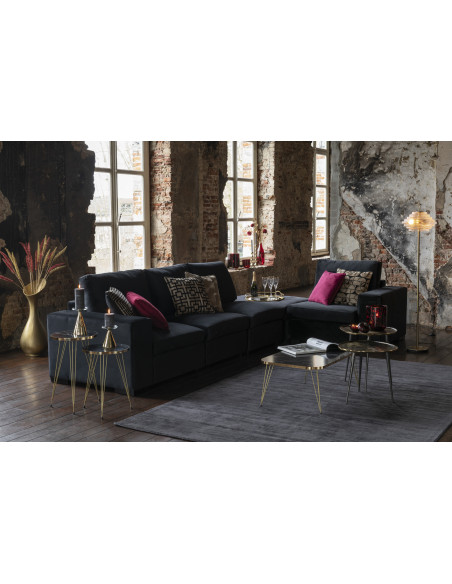 Vase Olivia en aluminium doré grandJ-Line