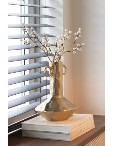 Rituel du vase en aluminium doréJ-Line