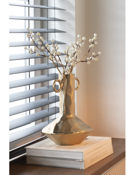 Rituel du vase en aluminium doréJ-Line Rituel du vase en aluminium doréJ-Line