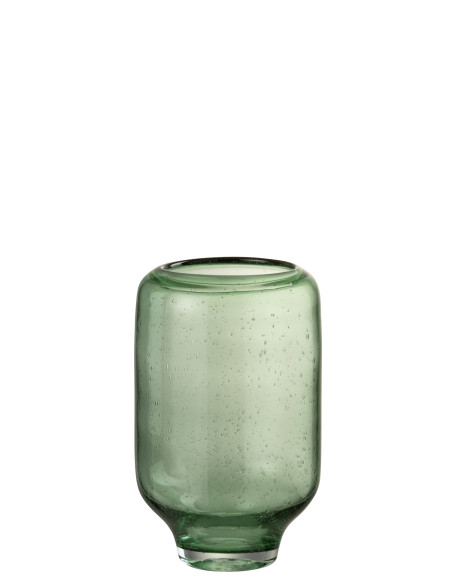 Vase Nora Sur Pied Verre Rond Vert Clair PetitJ-Line Vase Nora Sur Pied Verre Rond Vert Clair PetitJ-Line