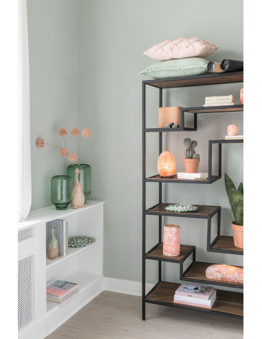 Vase Nora Sur Pied Verre Rond Vert Clair PetitJ-Line