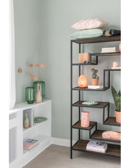 Vase Nora Sur Pied Verre Rond Vert Clair PetitJ-Line Vase Nora Sur Pied Verre Rond Vert Clair PetitJ-Line