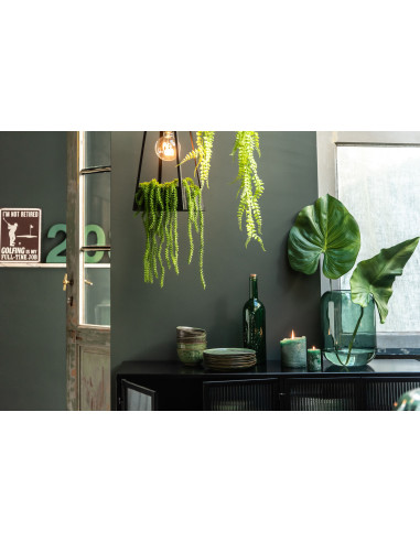 Vase cylindre en verre vert moyenJ-Line