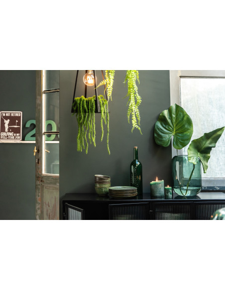 Vase cylindre en verre vert moyenJ-Line Vase cylindre en verre vert moyenJ-Line