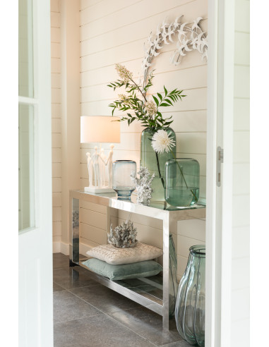 Vase cylindre en verre vert moyenJ-Line