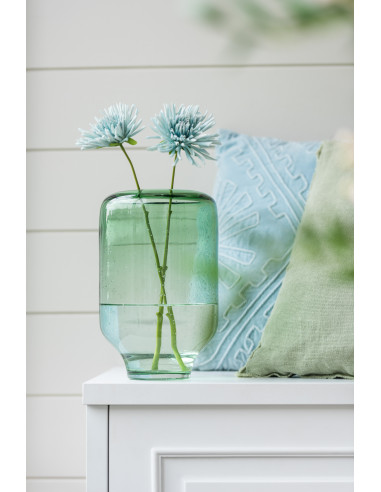 Vase Nora Sur Pied Verre Rond Vert Clair PetitJ-Line