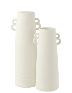 Vase conique en argile blanche de grande tailleJ-Line 2