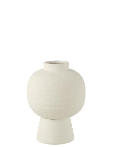 Vase Lanterne en Argile Blanc PetitJ-Line Vase Lanterne en Argile Blanc PetitJ-Line