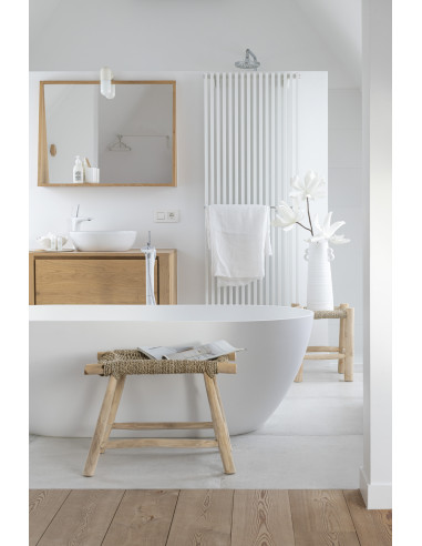 Vase conique en argile blanche de grande tailleJ-Line