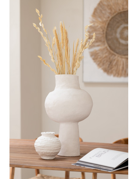 Poterie en papier mâché blancJ-Line