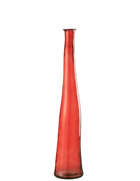 Vase en verre rouge moyen de NoahJ-Line Vase en verre rouge moyen de NoahJ-Line