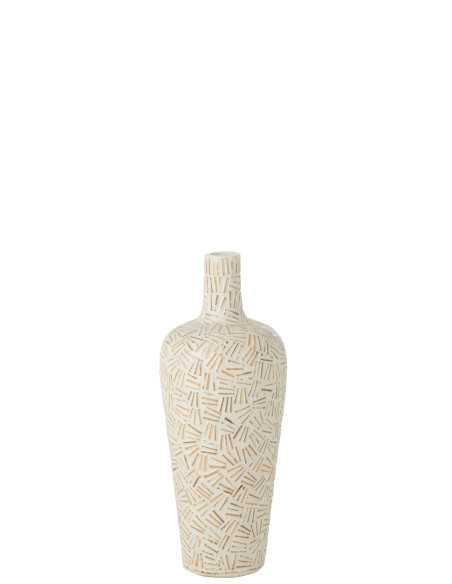 Vase en ciment blanc petit LauwraJ-Line Vase en ciment blanc petit LauwraJ-Line