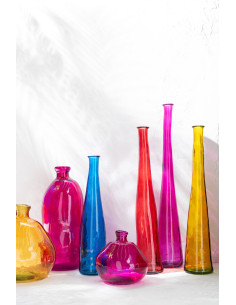 Vase en verre rouge moyen de NoahJ-Line 2