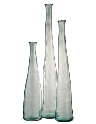 Vase en verre transparent Noah grandJ-Line