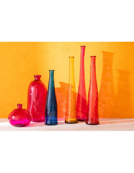 Vase en verre rouge moyen de NoahJ-Line Vase en verre rouge moyen de NoahJ-Line