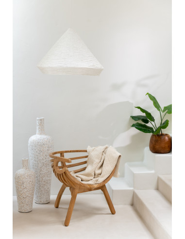 Vase en ciment blanc petit LauwraJ-Line