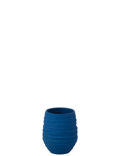 VASE FIESTA CÉRAMIQUE BLEU PETITJ-Line