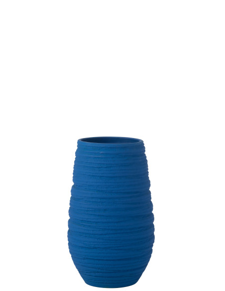 VASE FIESTA CÉRAMIQUE BLEU GRANDJ-Line VASE FIESTA CÉRAMIQUE BLEU GRANDJ-Line