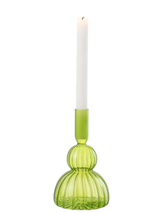 Vase en verre vert JulietteJ-Line 2